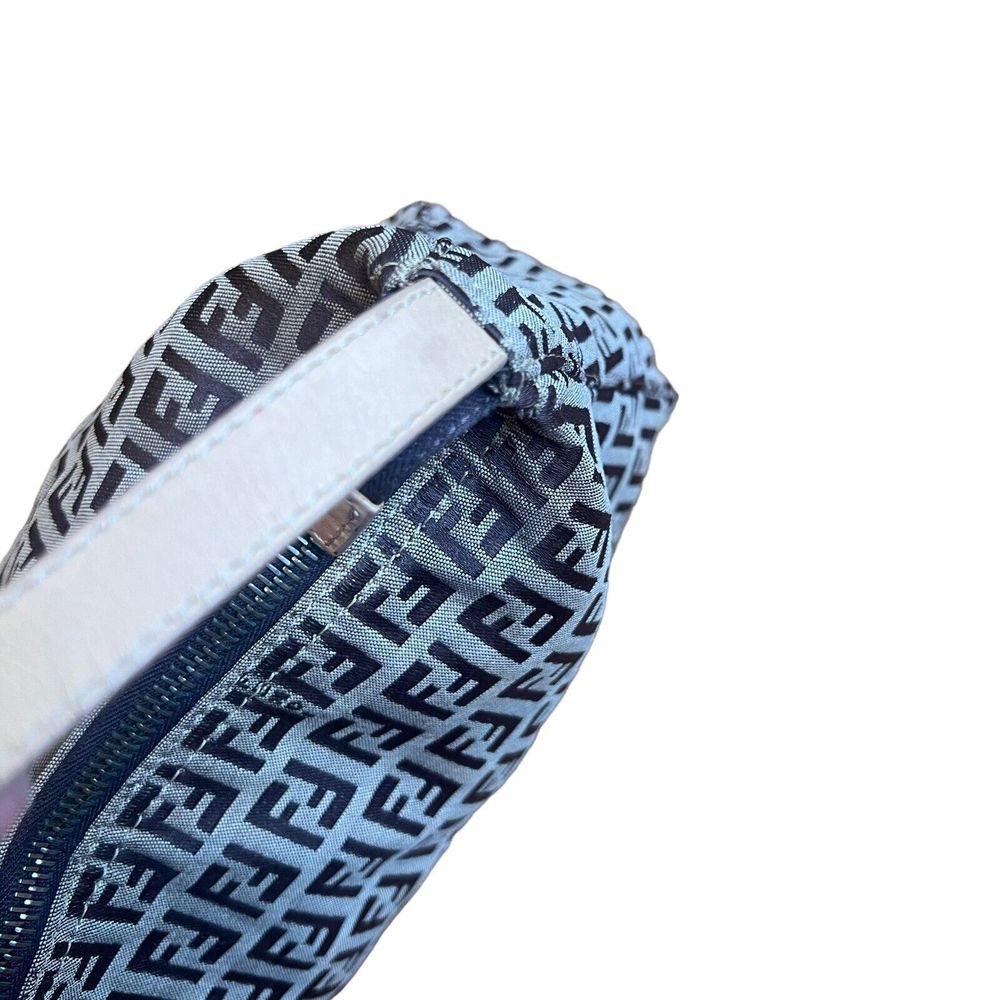 1990s Vintage FENDI  Zucchino Jacquard Mini Pouch Bag - Picture 9 of 13